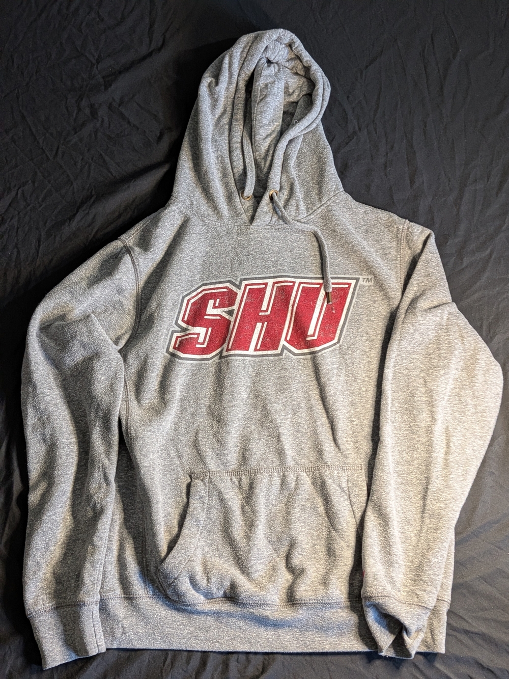 SHU Logo Gray Zip-Up Hoodie Sweatshirt